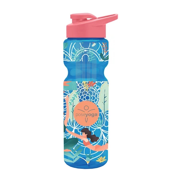 Champion 28 Oz. Transparent Bottle - Drink Thru Lid and Large... from ASI 40480 Koozie Group