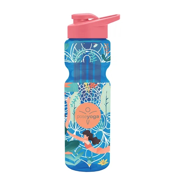 Champion 28 Oz. Transparent Bottle - Drink Thru Lid and Large... from ASI 40480 Koozie Group