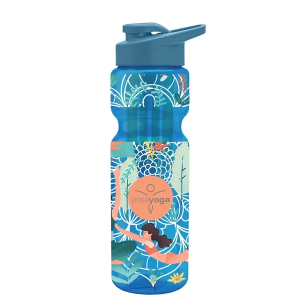 Champion 28 Oz. Transparent Bottle - Drink Thru Lid and Large... from ASI 40480 Koozie Group