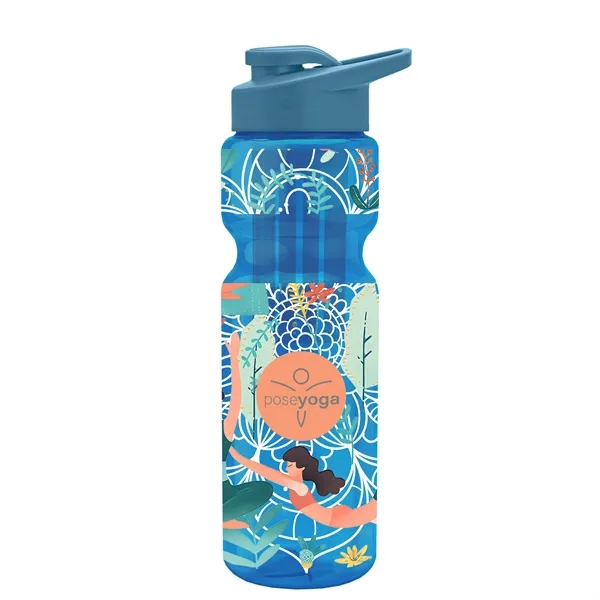 Champion 28 Oz. Transparent Bottle - Drink Thru Lid and Large... from ASI 40480 Koozie Group