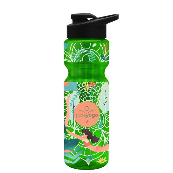 Champion 28 Oz. Transparent Bottle - Drink Thru Lid and Large... from ASI 40480 Koozie Group