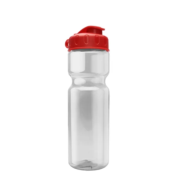 Transparent bottle with a flip top lid, 28 oz.... from ASI 40480 Koozie Group