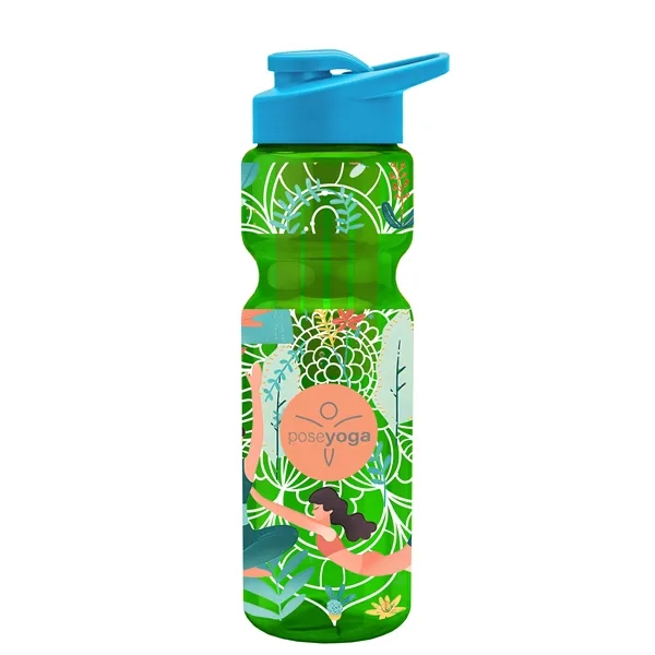 Champion 28 Oz. Transparent Bottle - Drink Thru Lid and Large... from ASI 40480 Koozie Group