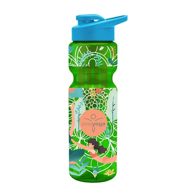 Champion 28 Oz. Transparent Bottle - Drink Thru Lid and Large... from ASI 40480 Koozie Group