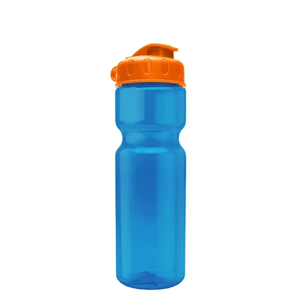 Transparent bottle with a flip top lid, 28 oz.... from ASI 40480 Koozie Group