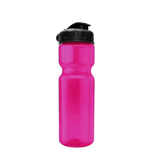 Transparent bottle with a flip top lid, 28 oz.... from ASI 40480 Koozie Group