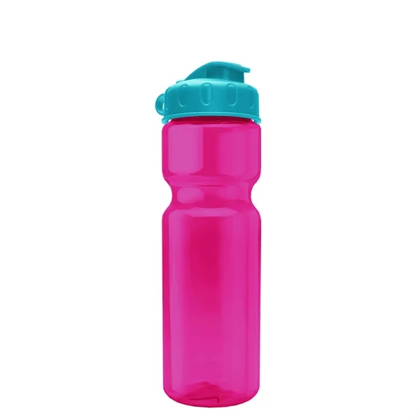 Transparent bottle with a flip top lid, 28 oz.... from ASI 40480 Koozie Group