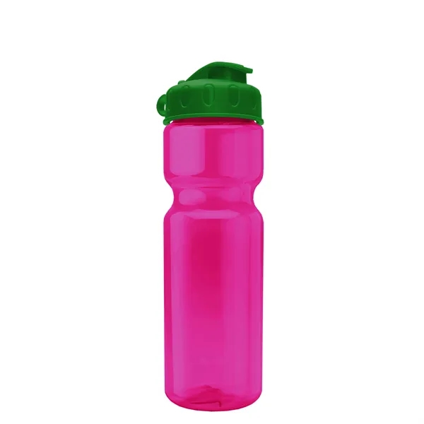 Transparent bottle with a flip top lid, 28 oz.... from ASI 40480 Koozie Group