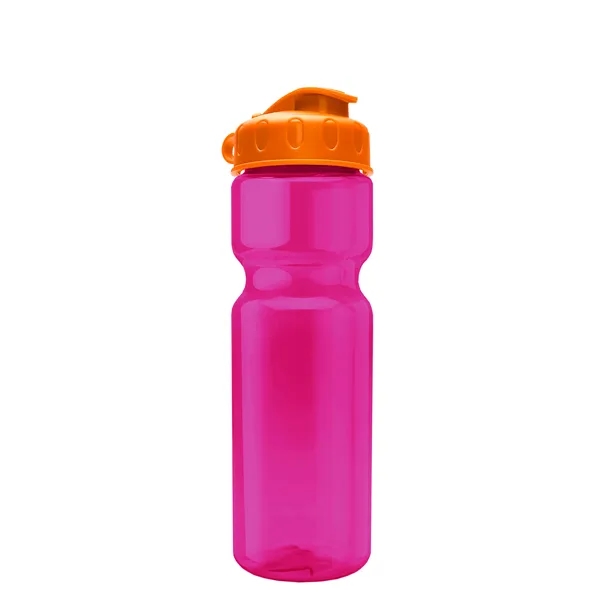 Transparent bottle with a flip top lid, 28 oz.... from ASI 40480 Koozie Group