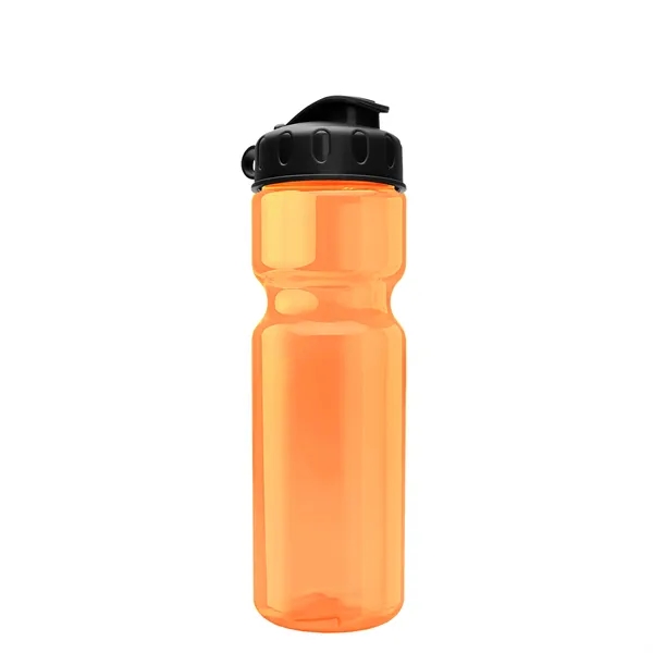 Transparent bottle with a flip top lid, 28 oz.... from ASI 40480 Koozie Group