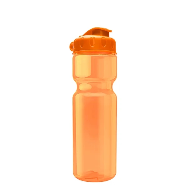 Transparent bottle with a flip top lid, 28 oz.... from ASI 40480 Koozie Group