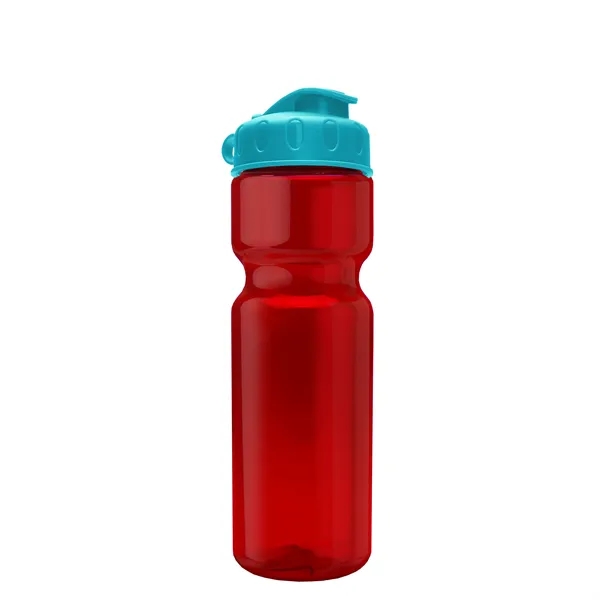 Transparent bottle with a flip top lid, 28 oz.... from ASI 40480 Koozie Group