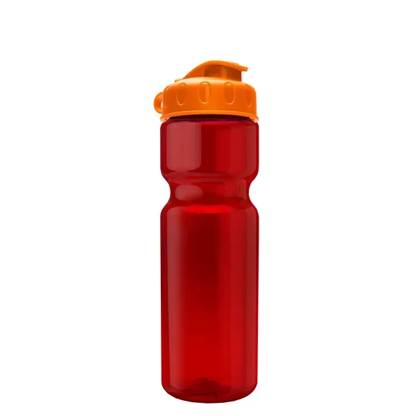 Transparent bottle with a flip top lid, 28 oz.... from ASI 40480 Koozie Group