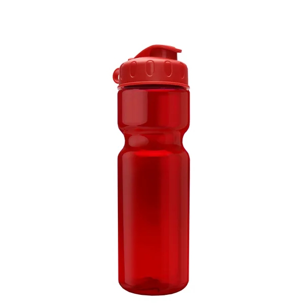 Transparent bottle with a flip top lid, 28 oz.... from ASI 40480 Koozie Group