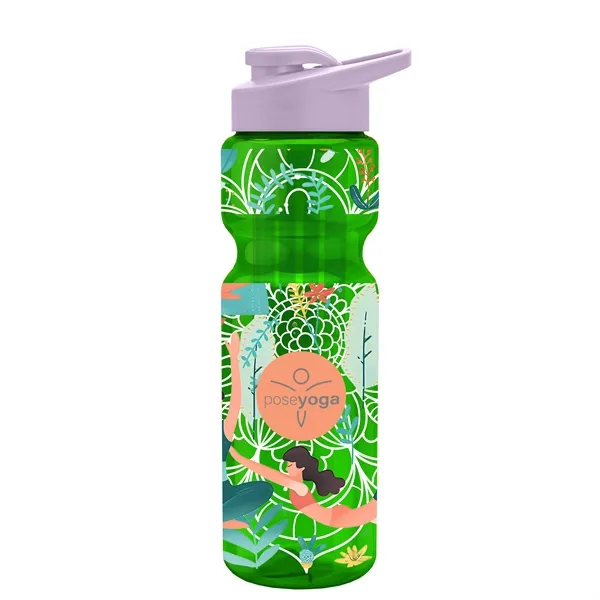 Champion 28 Oz. Transparent Bottle - Drink Thru Lid and Large... from ASI 40480 Koozie Group