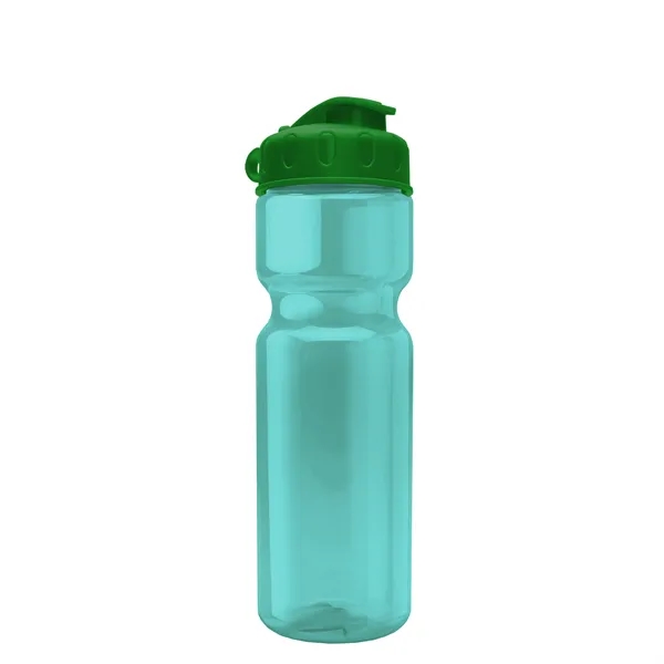 Transparent bottle with a flip top lid, 28 oz.... from ASI 40480 Koozie Group