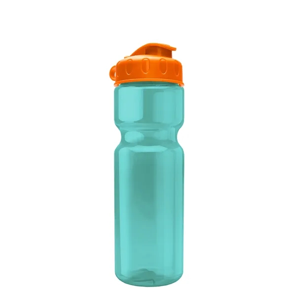 Transparent bottle with a flip top lid, 28 oz.... from ASI 40480 Koozie Group