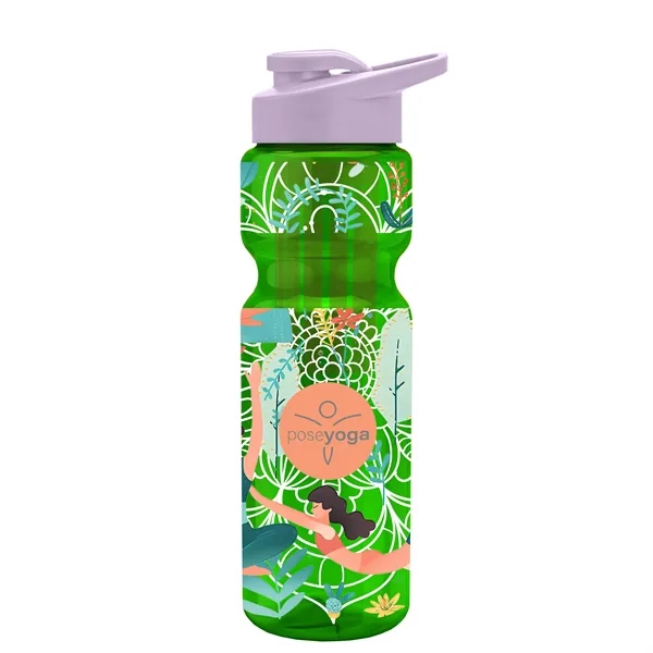 Champion 28 Oz. Transparent Bottle - Drink Thru Lid and Large... from ASI 40480 Koozie Group