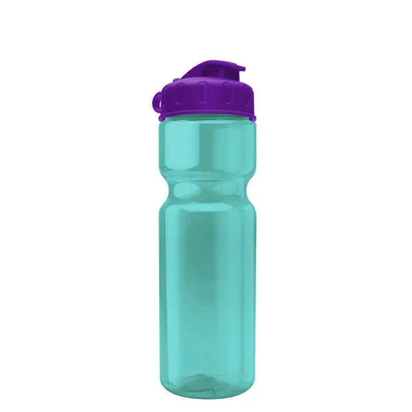 Transparent bottle with a flip top lid, 28 oz.... from ASI 40480 Koozie Group