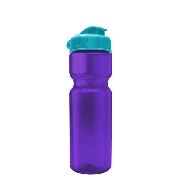 Transparent bottle with a flip top lid, 28 oz.... from ASI 40480 Koozie Group