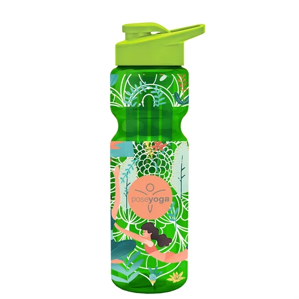 Champion 28 Oz. Transparent Bottle - Drink Thru Lid and Large... from ASI 40480 Koozie Group