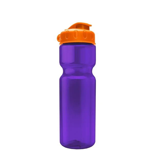 Transparent bottle with a flip top lid, 28 oz.... from ASI 40480 Koozie Group