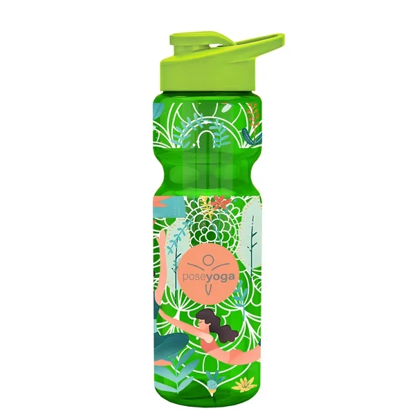 Champion 28 Oz. Transparent Bottle - Drink Thru Lid and Large... from ASI 40480 Koozie Group