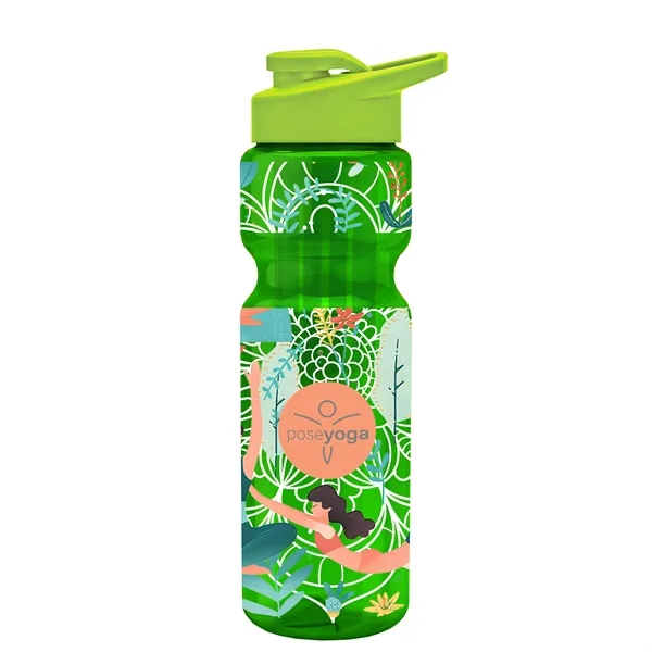 Champion 28 Oz. Transparent Bottle - Drink Thru Lid and Large... from ASI 40480 Koozie Group