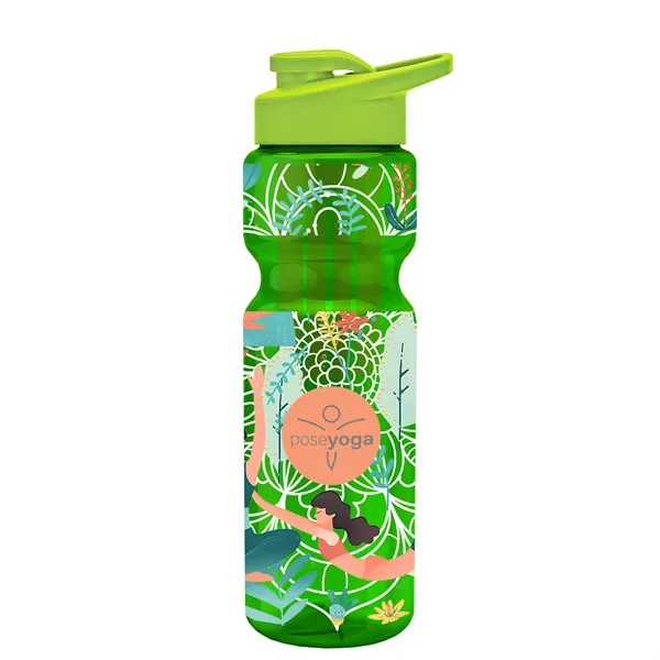 Champion 28 Oz. Transparent Bottle - Drink Thru Lid and Large... from ASI 40480 Koozie Group