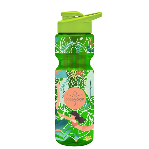 Champion 28 Oz. Transparent Bottle - Drink Thru Lid and Large... from ASI 40480 Koozie Group