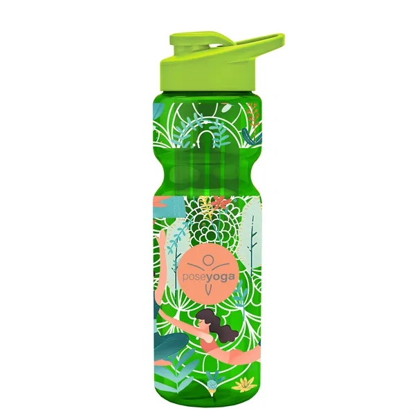 Champion 28 Oz. Transparent Bottle - Drink Thru Lid and Large... from ASI 40480 Koozie Group