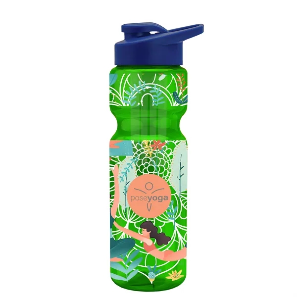 Champion 28 Oz. Transparent Bottle - Drink Thru Lid and Large... from ASI 40480 Koozie Group