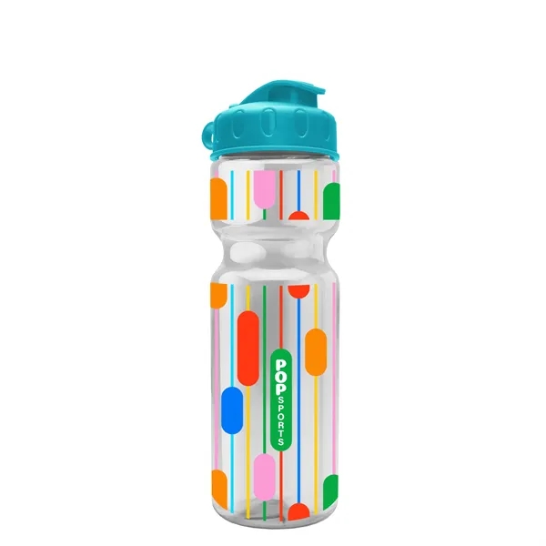 Transparent bottle with a flip top lid, 28 oz.... from ASI 40480 Koozie Group