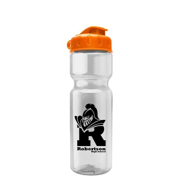 Transparent bottle with a flip top lid, 28 oz.... from ASI 40480 Koozie Group