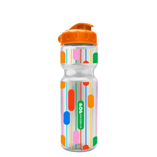 Transparent bottle with a flip top lid, 28 oz.... from ASI 40480 Koozie Group