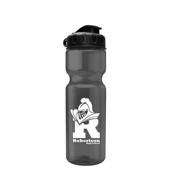 Transparent bottle with a flip top lid, 28 oz.... from ASI 40480 Koozie Group