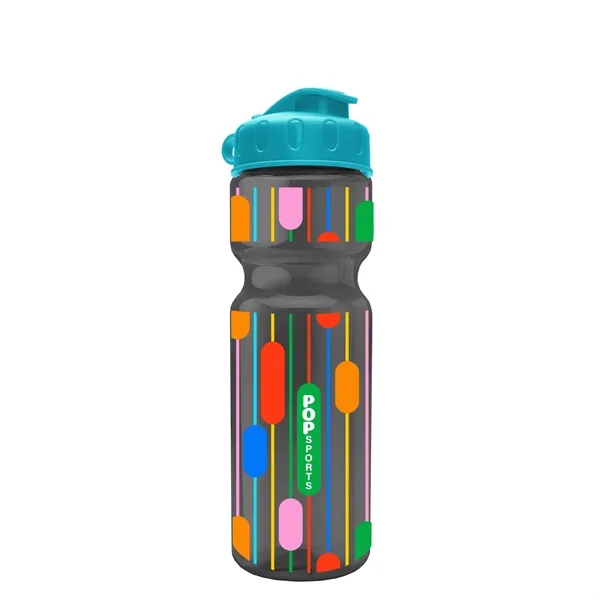Transparent bottle with a flip top lid, 28 oz.... from ASI 40480 Koozie Group