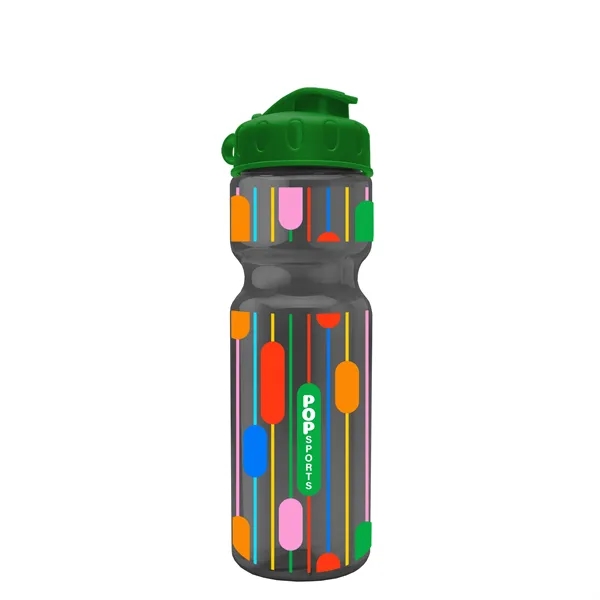 Transparent bottle with a flip top lid, 28 oz.... from ASI 40480 Koozie Group