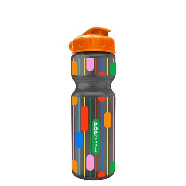 Transparent bottle with a flip top lid, 28 oz.... from ASI 40480 Koozie Group
