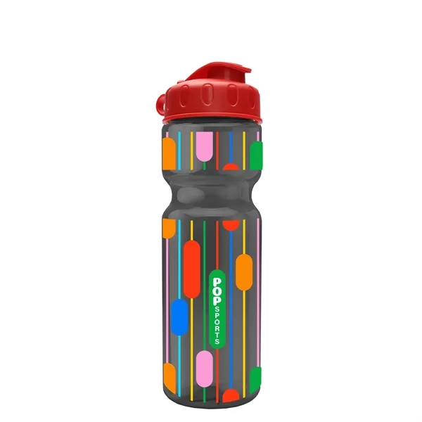 Transparent bottle with a flip top lid, 28 oz.... from ASI 40480 Koozie Group