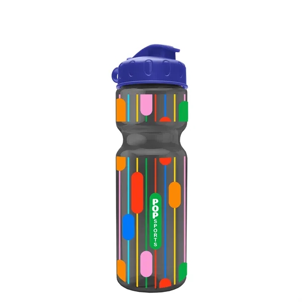 Transparent bottle with a flip top lid, 28 oz.... from ASI 40480 Koozie Group