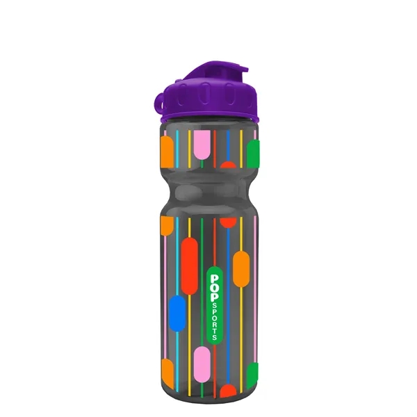 Transparent bottle with a flip top lid, 28 oz.... from ASI 40480 Koozie Group