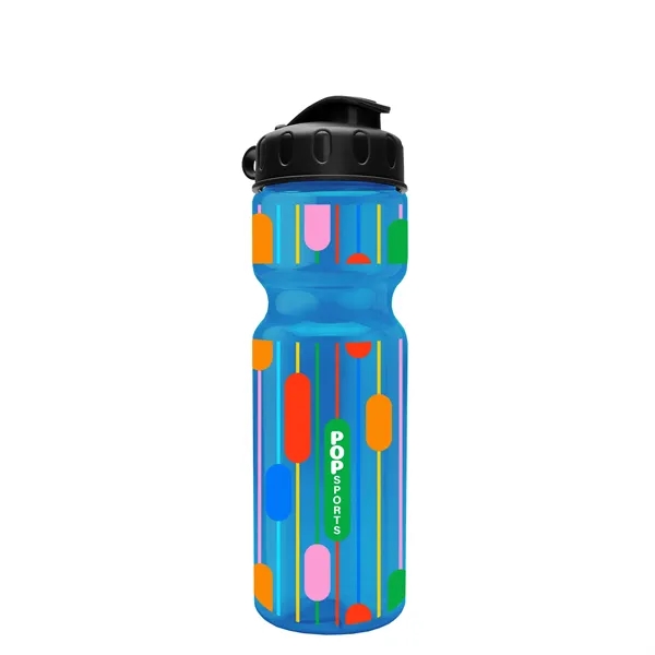 Transparent bottle with a flip top lid, 28 oz.... from ASI 40480 Koozie Group