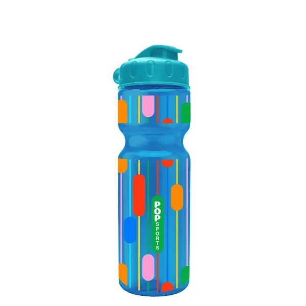 Transparent bottle with a flip top lid, 28 oz.... from ASI 40480 Koozie Group