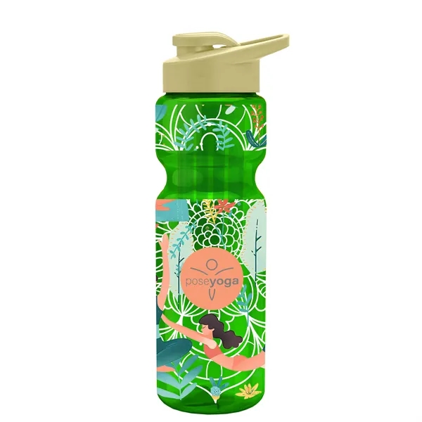 Champion 28 Oz. Transparent Bottle - Drink Thru Lid and Large... from ASI 40480 Koozie Group