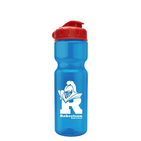 Transparent bottle with a flip top lid, 28 oz.... from ASI 40480 Koozie Group
