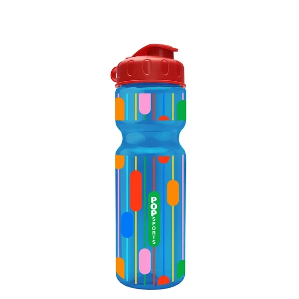 Transparent bottle with a flip top lid, 28 oz.... from ASI 40480 Koozie Group