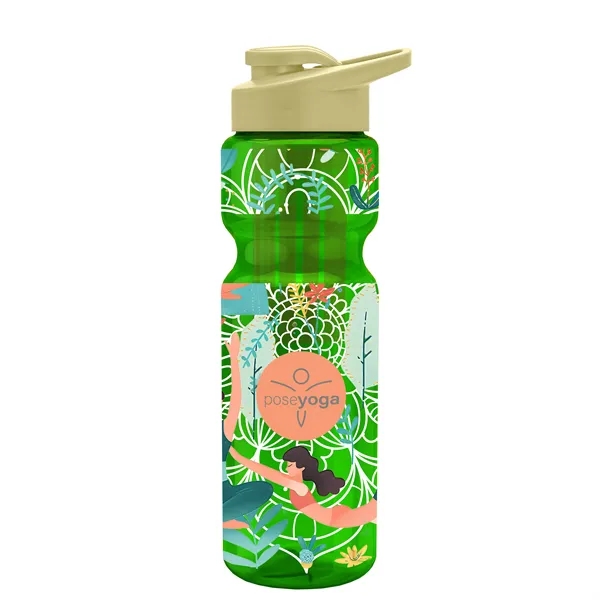 Champion 28 Oz. Transparent Bottle - Drink Thru Lid and Large... from ASI 40480 Koozie Group