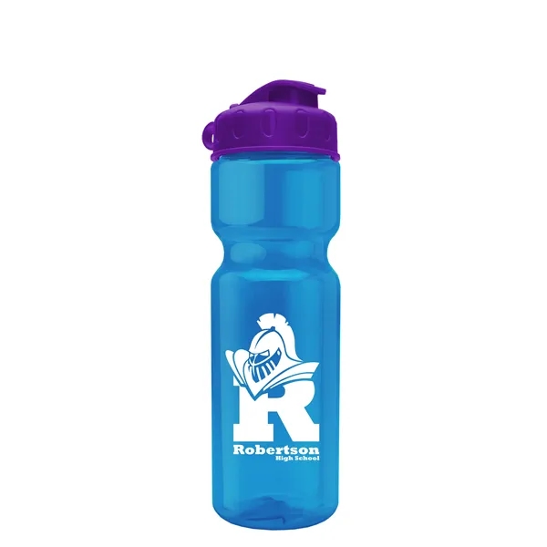 Transparent bottle with a flip top lid, 28 oz.... from ASI 40480 Koozie Group