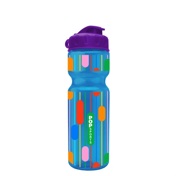 Transparent bottle with a flip top lid, 28 oz.... from ASI 40480 Koozie Group